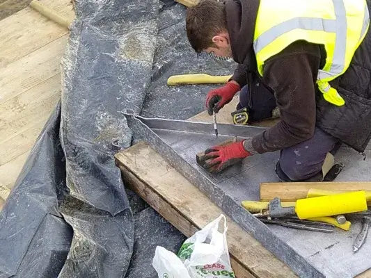 Tower roof lead work